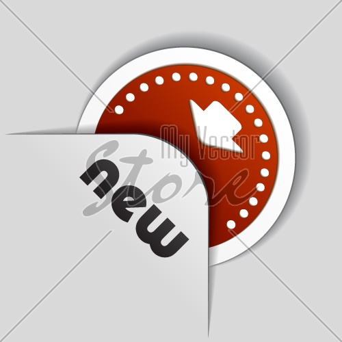 vector attached red arrow label
