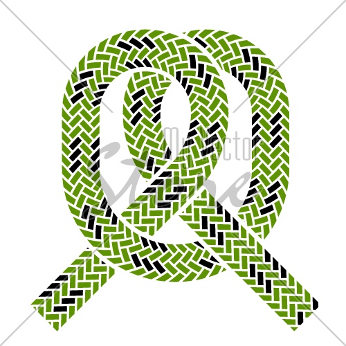vector climbing rope knot symbol