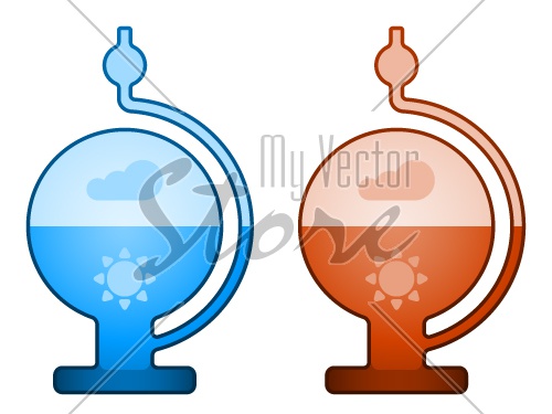 vector glass liquid barometer