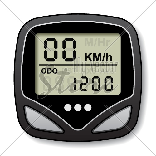 vector bicycle speedometer computer