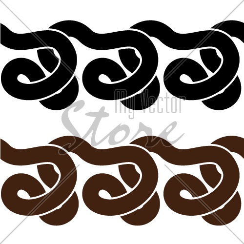 vector snake seamless silhouettes