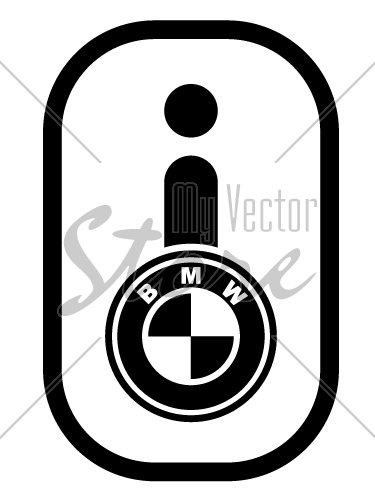 vector bmw spirit design info button