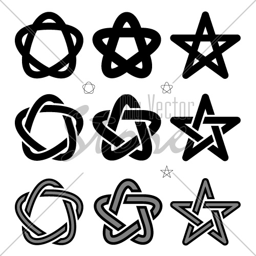 vector medieval Occult signs