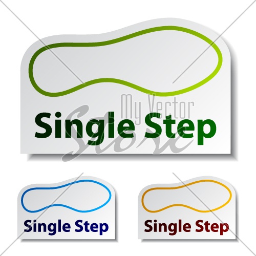 vector imprint single step stickers
