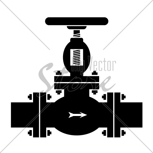 vector industrial valve symbol