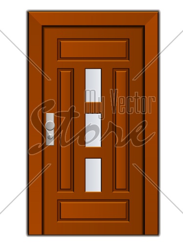 vector modern entrance door