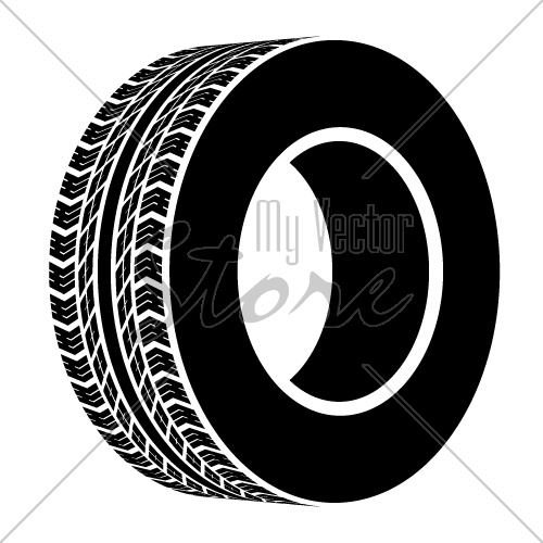 vector black terrain tyre symbol