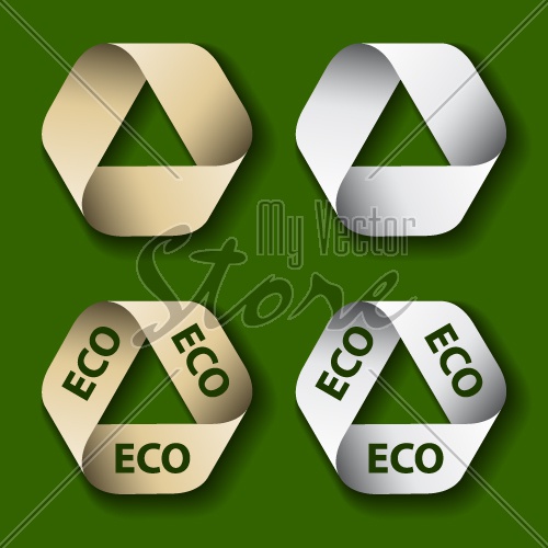 vector paper recycle symbol