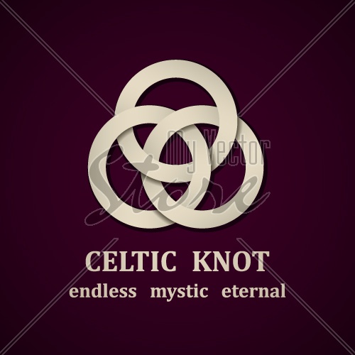 vector paper celtic knot symbol design template