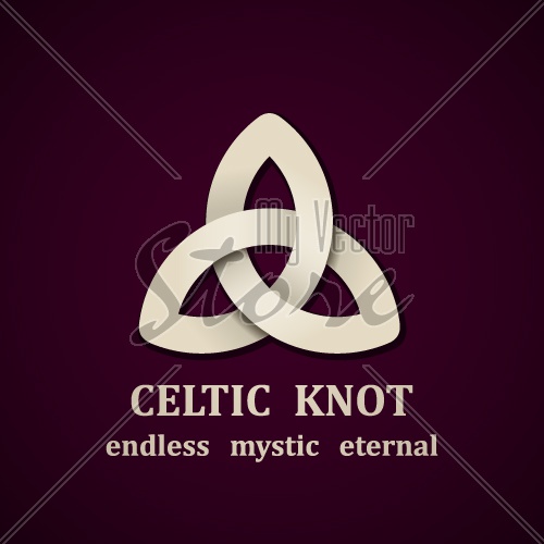 vector paper celtic knot symbol design template