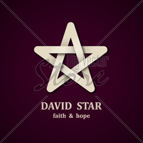 vector David star symbol design template