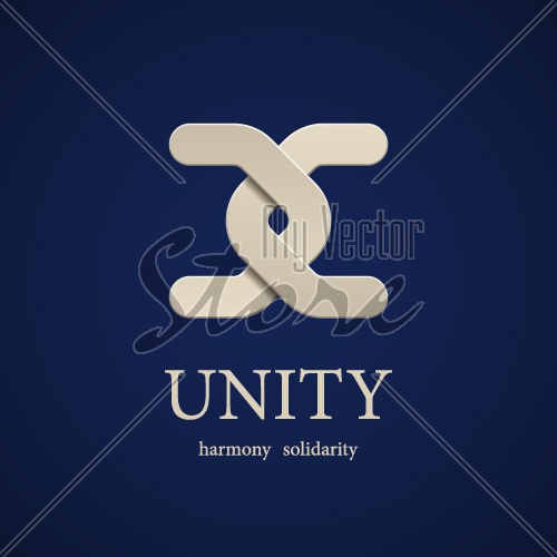 vector unity symbol design template