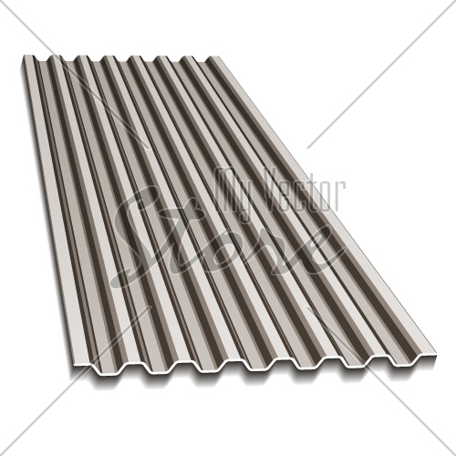 vector corrugated roofing sheet