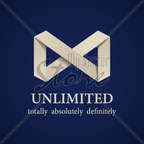 vector abstract paper unlimited symbol