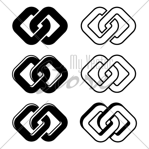 vector unity black white symbols