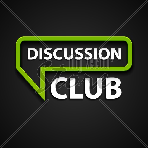 vector discussion club icon