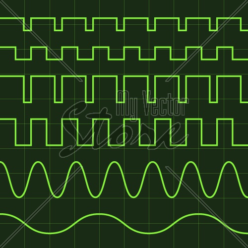 vector oscilloscope screen editable lines
