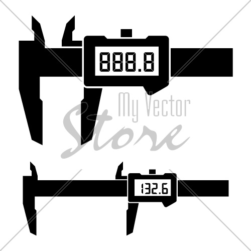 vector LCD electronic digital caliper micrometer gauge vernier