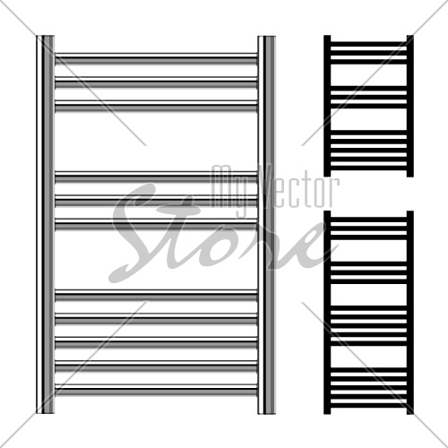 vector ladder towel rails bathroom central heating radiators