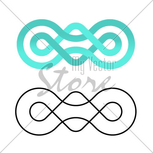 unity community knot design template vector
