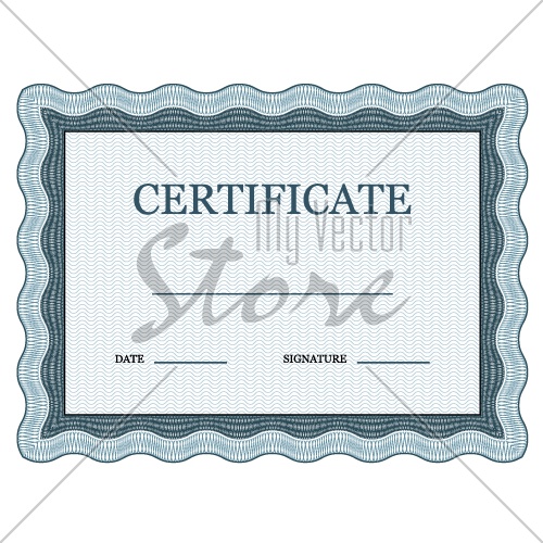 blank classic certificate decorative vector