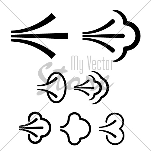 spray fluid aerosol cloud icon vector