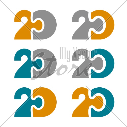 20 twenty puzzle linked number vector