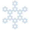 vector crystal snowflake
