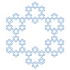 vector crystal snowflake