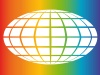 vector rainbow globe