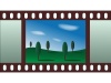 vector landscape - film strip
