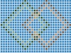 vector blue mosaic - seamless wallpaper