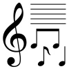 vector set of musical symbols