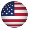 vector sphere USA flag