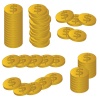 vector gold coins