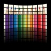 vector lcd tv panels - rainbow crayons