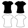 vector t-shirt silhouettes