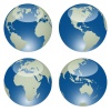 vector glossy globes
