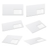 vector white envelopes