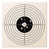 vector paper rifle target with bullet holes