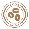 vector coffee beans stamp