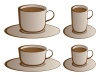 vector coffee cups
