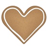 vector gingerbread heart