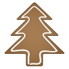 vector gingerbread christmas tree