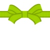 vector green bow
