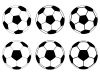 vector soccer balls