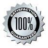 vector satisfaction guaranteed label