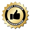 vector best choice guaranteed label