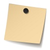 vector yellow note paper with magnet