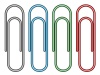 vector paperclips